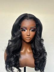Jasmine Unit - RAW Cambodian Wave 2x6 HD Lace 20” Jet Black
