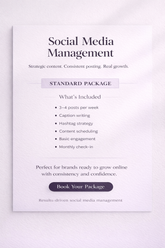 Social Media Management - Standard Package