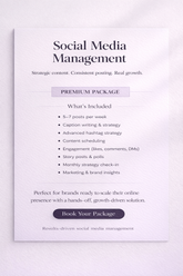 Social Media Management - Premium Package