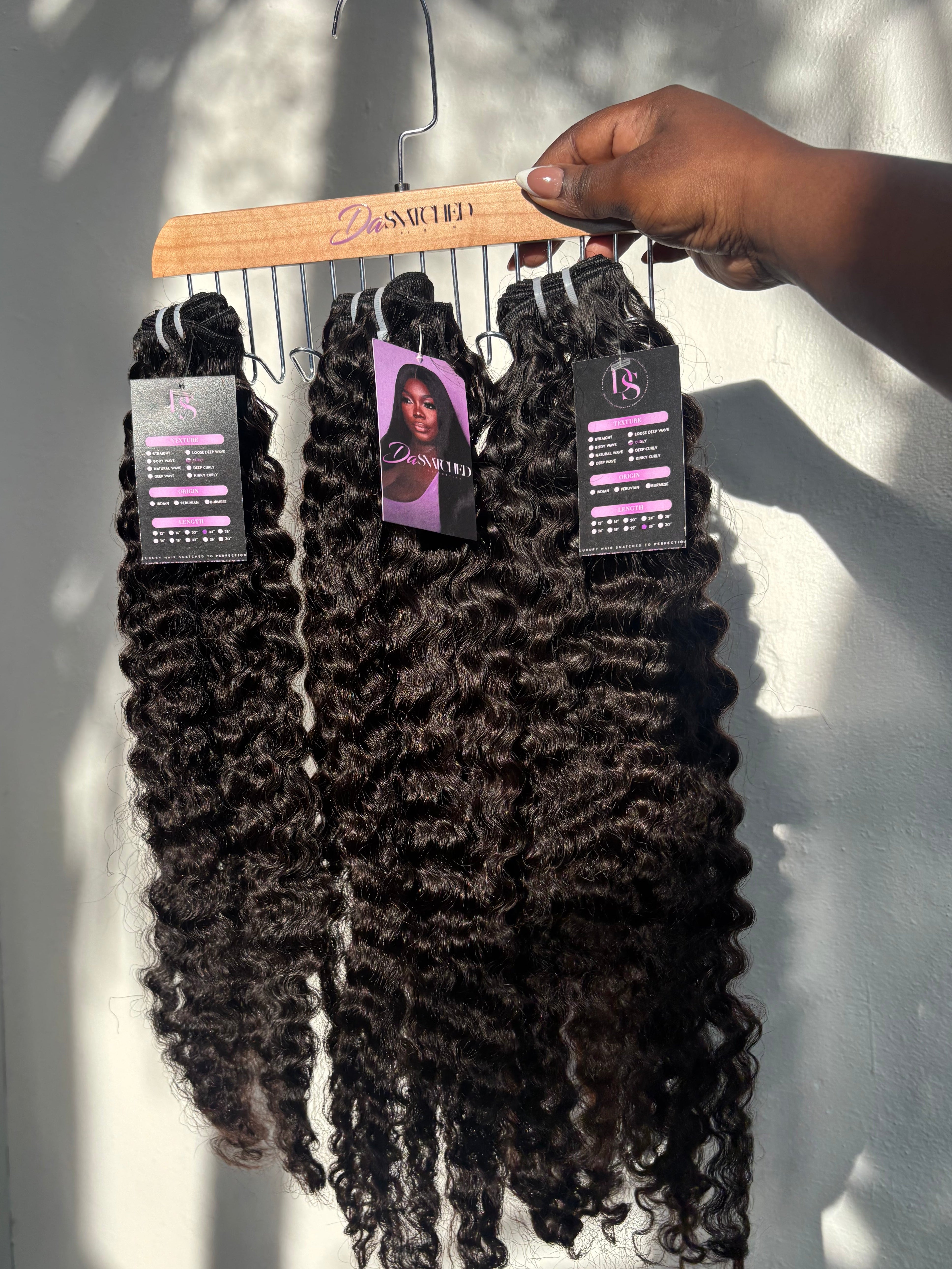 Raw Burmese Curly Hair Extensions