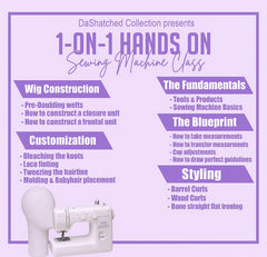 1-on-1 Hands On Sewing Machine Master Wig Class