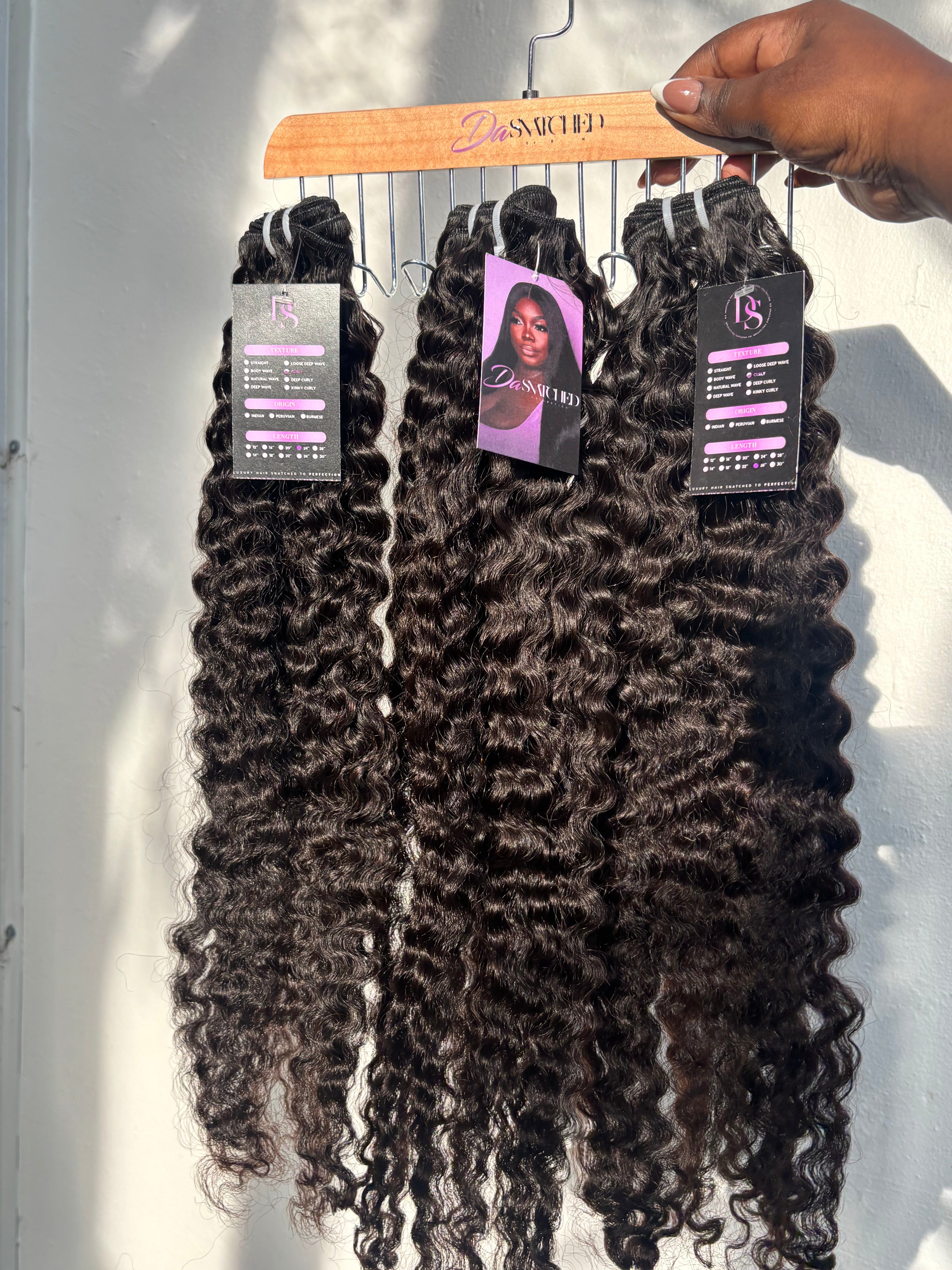 Raw Burmese Curly Hair Extensions