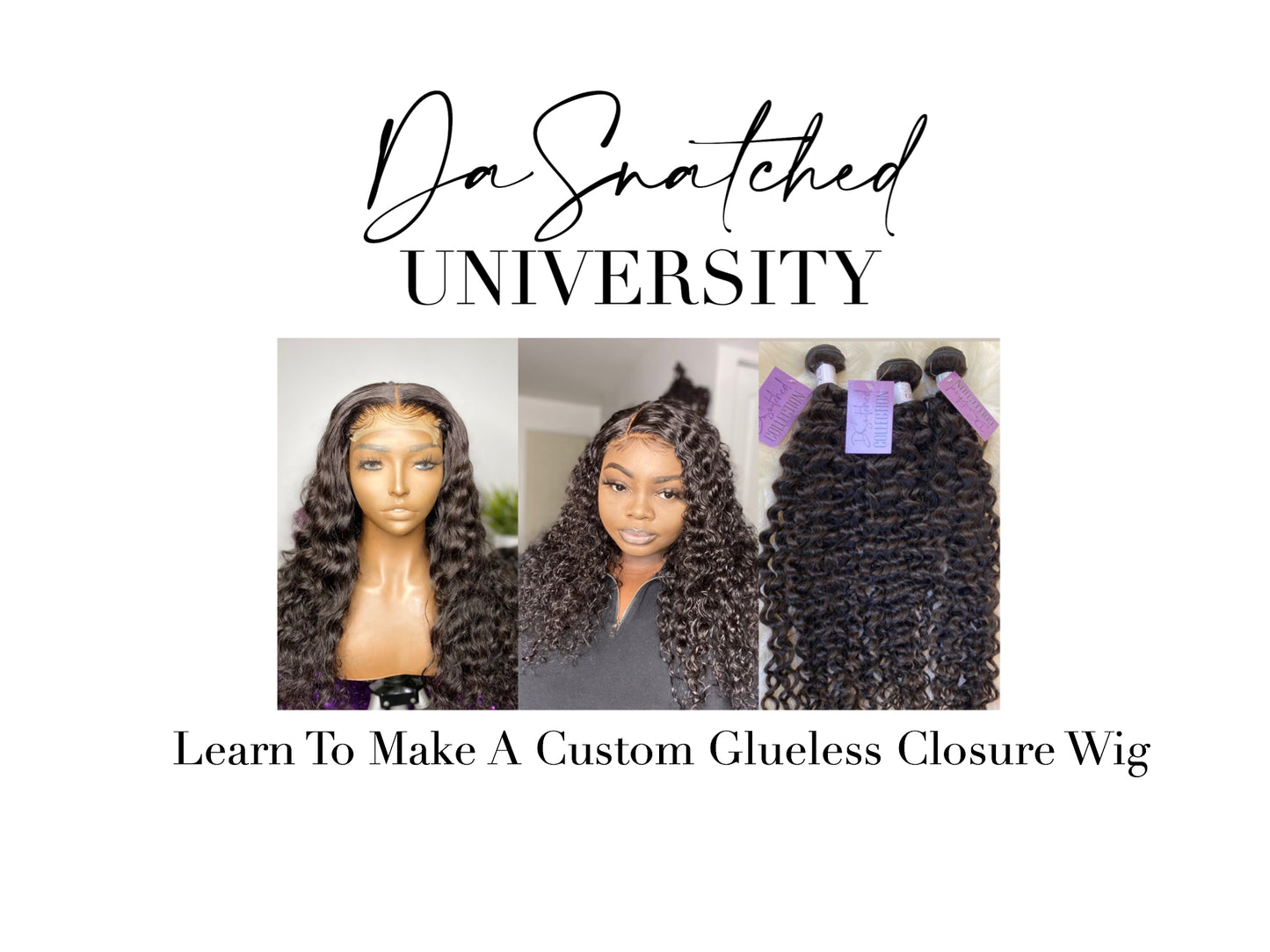 1-on-1 Glueless Wig Making Class [2-3 HOUR SESSION]