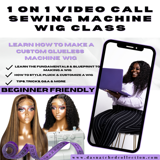 1-on-1 Video Call Sewing Machine Wig Class